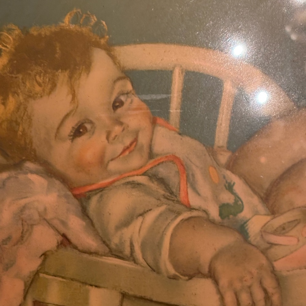 Vintage hand painted art by Maude Tousey Fangel